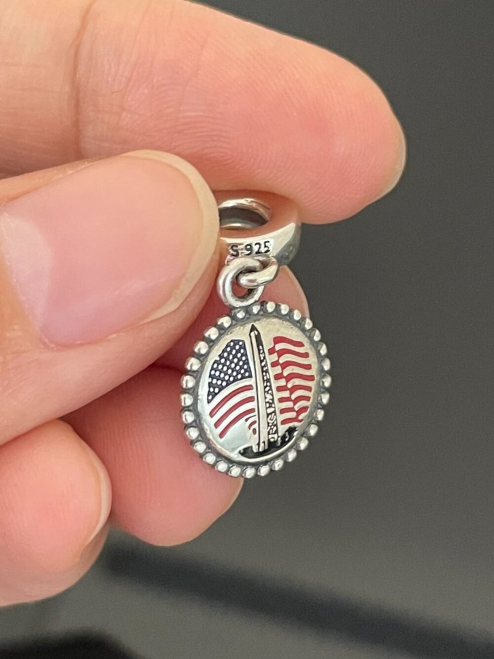 Original Pandora Washington Monument Washington DC Dangle Charm